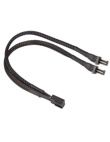0,2 mt 3-Pin Y sleeve nero