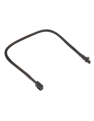 0,3 mt 3-Pin prolunga sleeve nero