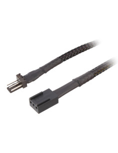 0,3 mt 3-Pin prolunga sleeve nero 2