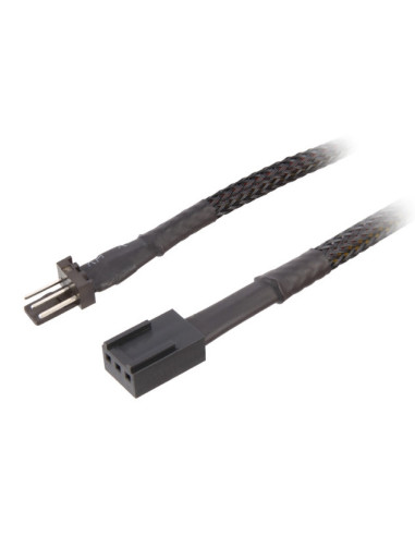 0,3 mt 3-Pin prolunga sleeve nero