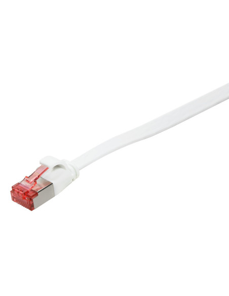 1,00 mt - Flat Cat.6 Shielded (PIMF), white