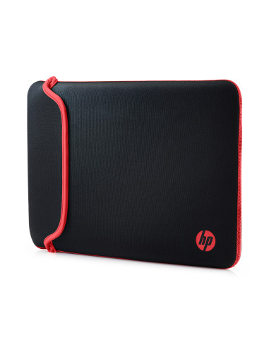 14" Sleeve per laptop Reversible, red/black, neoprene, double sided, HP