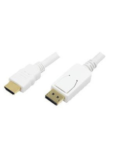 2,0 mt DisplayPort - HDMI, M/M bianco