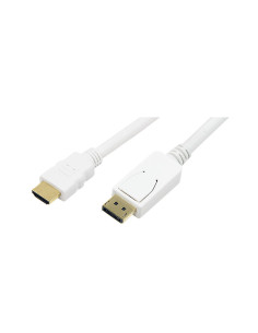 3,0 mt DispalyPort - HDMI M/M Bianco