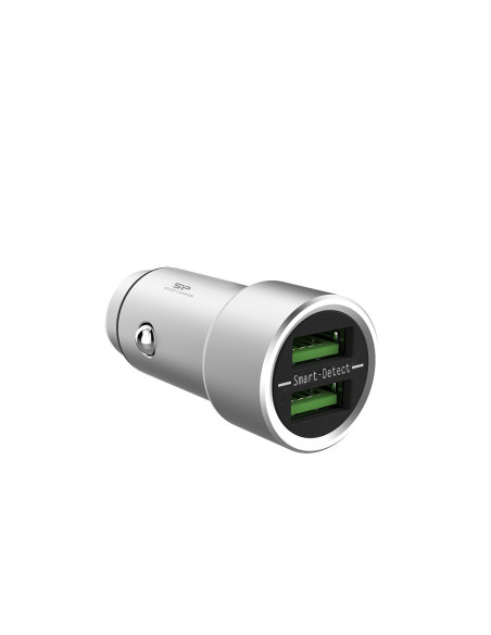 3,6A 5V 2x USB, Argento