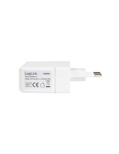 4,8A 5V 4x USB, Bianco Smartphone e Tablet