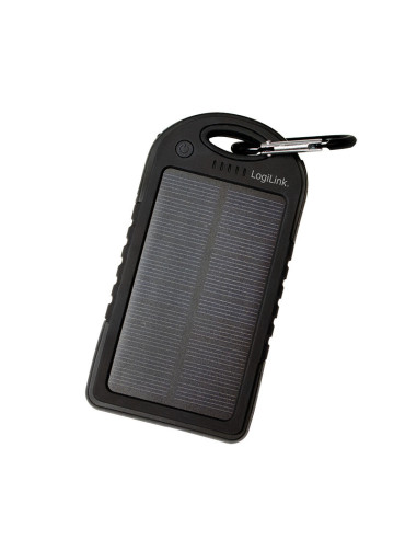 5000 mAh - Power Bank Solare,  2 porte USB