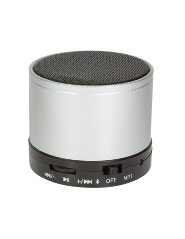 Bluetooth speaker con MP3 player e microfono, silver