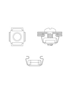 Mounting Set M6, 50pz Viti da Rack 2