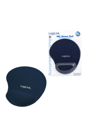Mousepad with Gel Wrist Rest Support, Blue