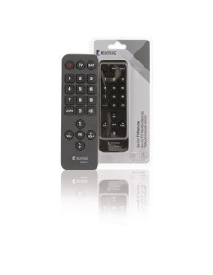 Remote control, pre-programmed, 2xAAA/LR03, Universal, senior