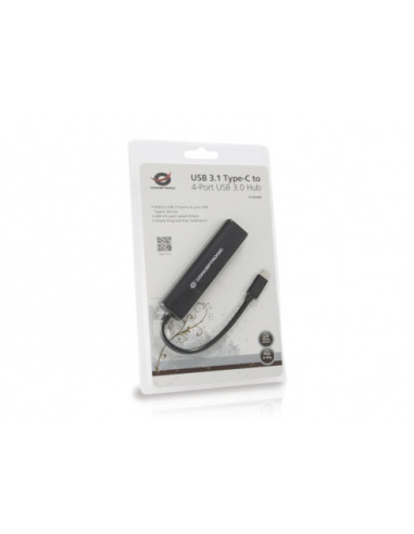 USB3.1 Type-C -- 4x Type-A nero