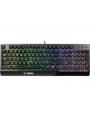 Vigor GK30 Tastiera Semi-Meccanica RGB USB Nero