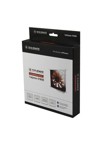 140mm Case Fan PWM RED (no LED)