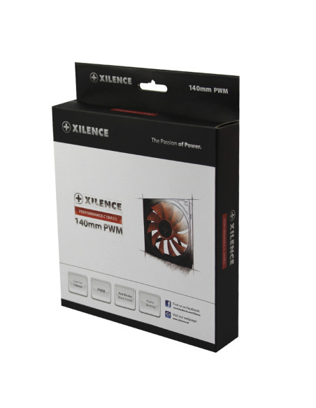 140mm Case Fan PWM RED (no LED)