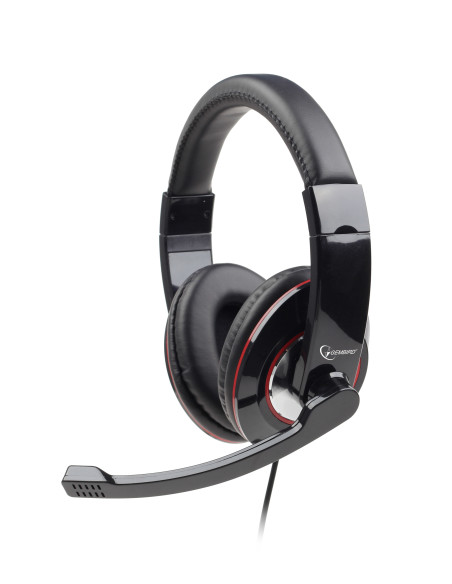 Cuffie Stereo con Microfono 3.5 mm - Nero