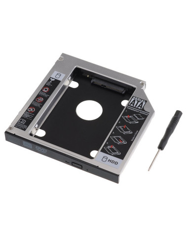 Adattatore HDD/SSD SATA III in bay Unità Ottica (12.7mm)
