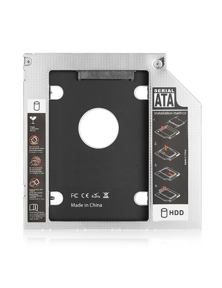 Adattatore HDD/SSD SATA III in bay Unità Ottica (12.7mm)