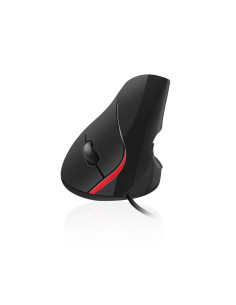 Verticale Ergonomico USB nero-rosso