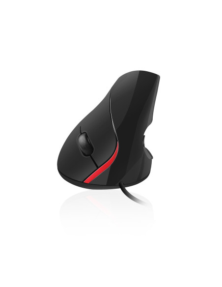 Verticale Ergonomico USB nero-rosso