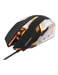 Mouse Orange Led, USB, 6 Buttons, 1000-3200 DPI