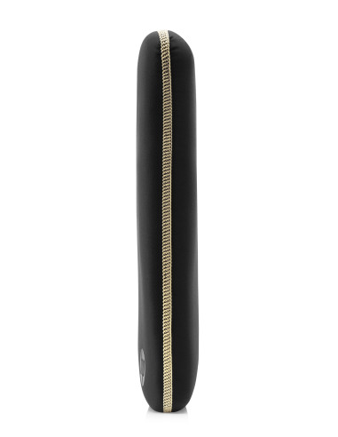 14" Sleeve for laptop, Reversible, gold/black, neoprene