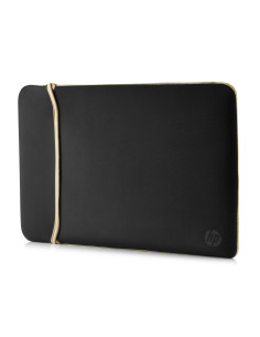14" Sleeve for laptop, Reversible, gold/black, neoprene 2