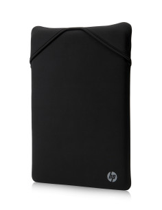 14", Sleeve for laptop, Reversible - Geometric, grey, neoprene