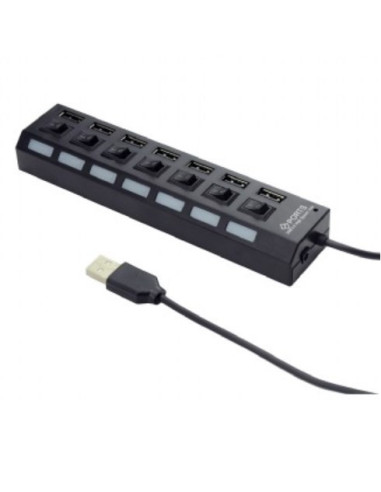 7 Porte con interruttore e LED - USB 2.0