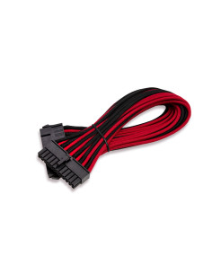 0,3 mt  ATX 24Pin F/M Nero/Rosso Tessuto 2