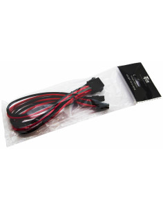 0,3 mt EPS 8P/F - 4+4P/M, Nero/Rosso Tessuto 2