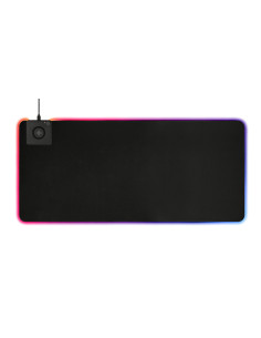 Gaming Mousepad RGB XL (900x400)mm con Caricatore Wireless per Smartphone 10W Fast-Charge