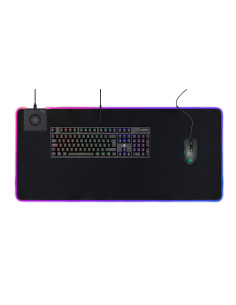 Gaming Mousepad RGB XL (900x400)mm con Caricatore Wireless per Smartphone 10W Fast-Charge 2