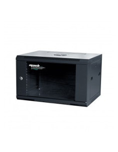Wall mounted rack Black 6U