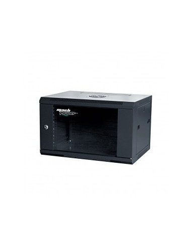 Wall mounted rack Black 6U