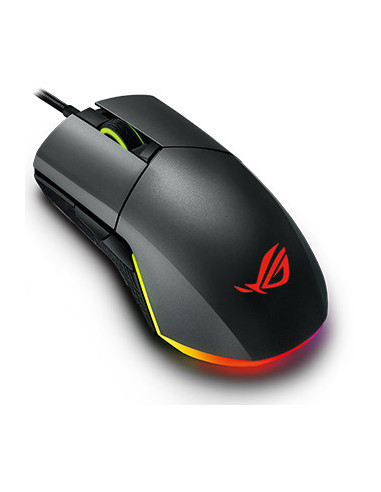 ASUS ROG PUGIO II Gaming Mouse RGB Wireless, Bluetooth, USB, ambidestro, 16.000 DPI, 7 pulsanti programmabili, pulsanti lateral