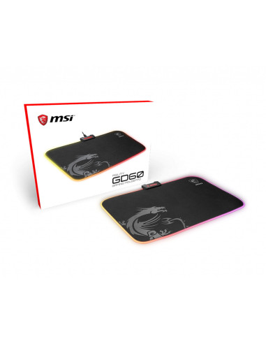 AGILITY GD60 RGB Pro Gaming Mousepad '386mm x 290mm, Pro Gamer Silk Surface, Iconic Dragon design, Anti-slip and shock-absorbin