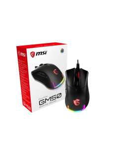 CLUTCH GM50 RGB Optical FPS Gaming Mouse '7200 DPI Optical Sensor, 6 Programmable button, 3-Zone RGB, Ergonomic design, OMRON S