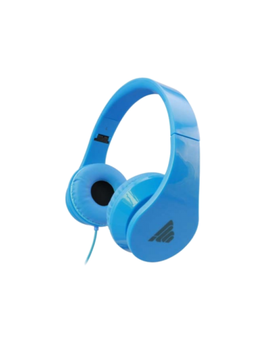 Cuffia Stereo Pieghevole Rubber Cyan