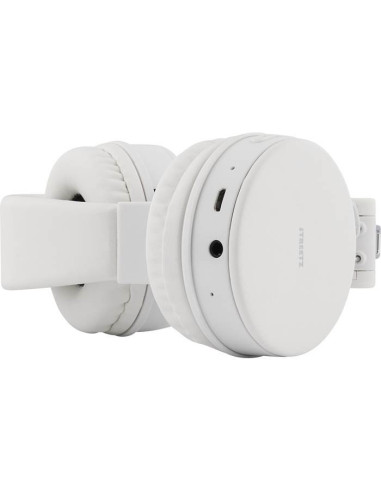 Cuffie Bluetooth, Pieghevoli On-Ear, Bianche