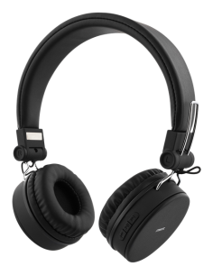 Cuffie Bluetooth, Pieghevoli On-Ear, Nere