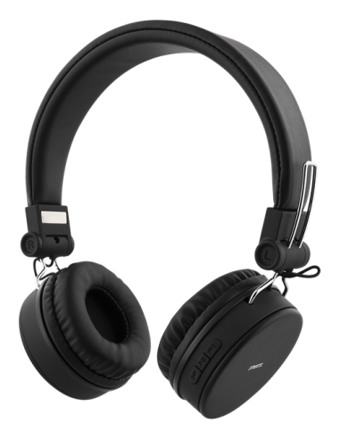 Cuffie Bluetooth, Pieghevoli On-Ear, Nere