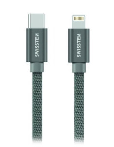 1,20 mt USB-C LIGHTNING Tessuto  Grigio