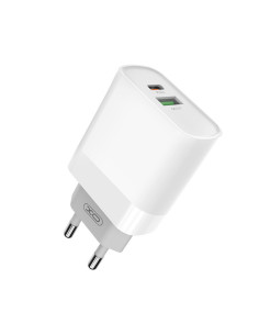 Caricatore USB Type-C + USB A 18W + Cavo lightning