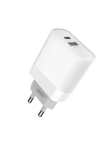 Caricatore USB Type-C + USB A 18W + Cavo lightning
