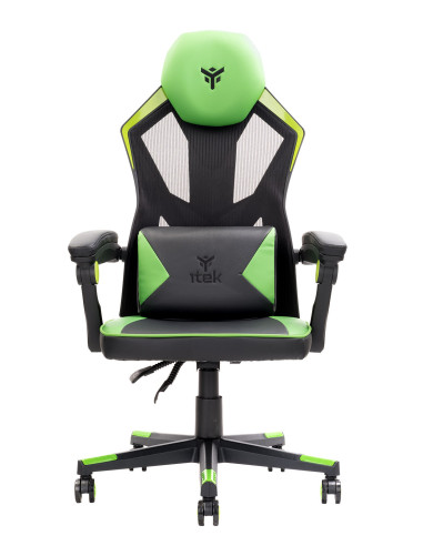 4CREATORS CF50 Gaming Chair Mesh seat, Black/Green