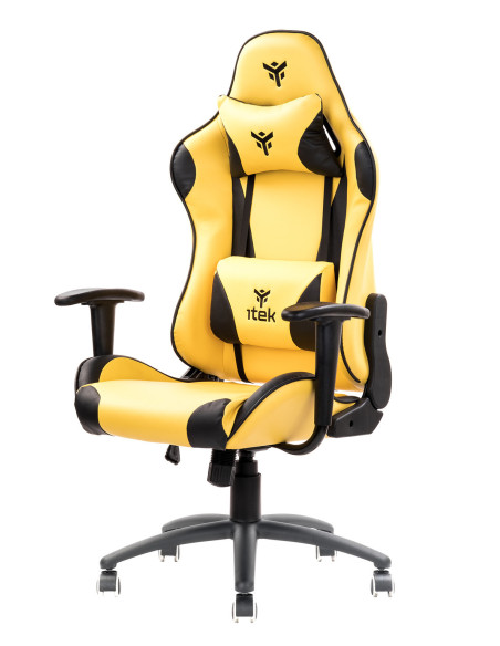 PLAYCOM PM20 Universal gaming chair Padded seat, Black/Yellow