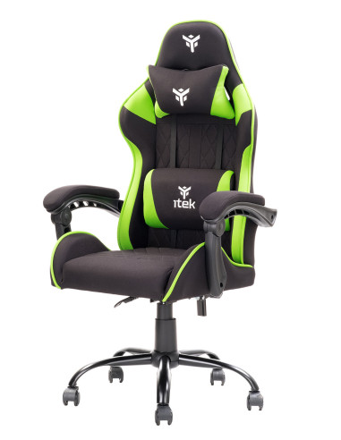 RHOMBUS FF10 Universal gaming chair Mesh seat, Black/Green