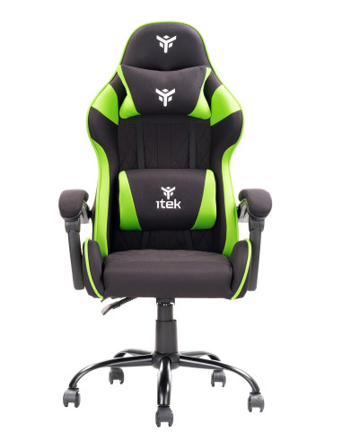 RHOMBUS FF10 Universal gaming chair Mesh seat, Black/Green
