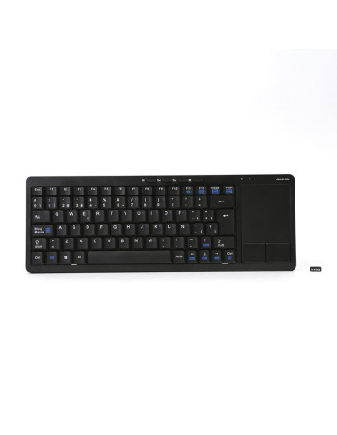 Omega OKB004BES keyboard RF Wireless con Touchpad Black